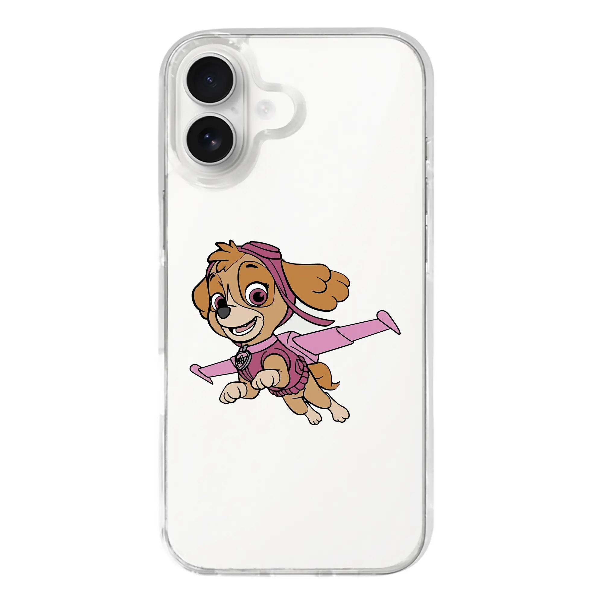 パウ・パトロール グッズ,スカイ - iPhone 17シリーズ 透明スマホケース – 薄型・耐衝撃・精密フィット保護カバー